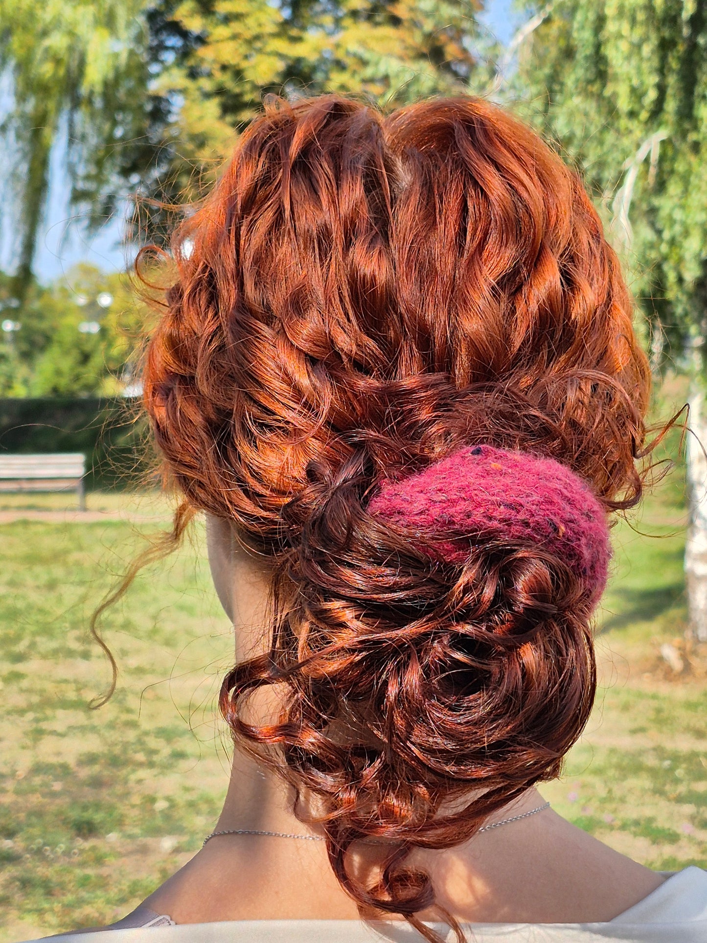 Mohair Scrunchie – Soft Hand Knit Hair Accessory