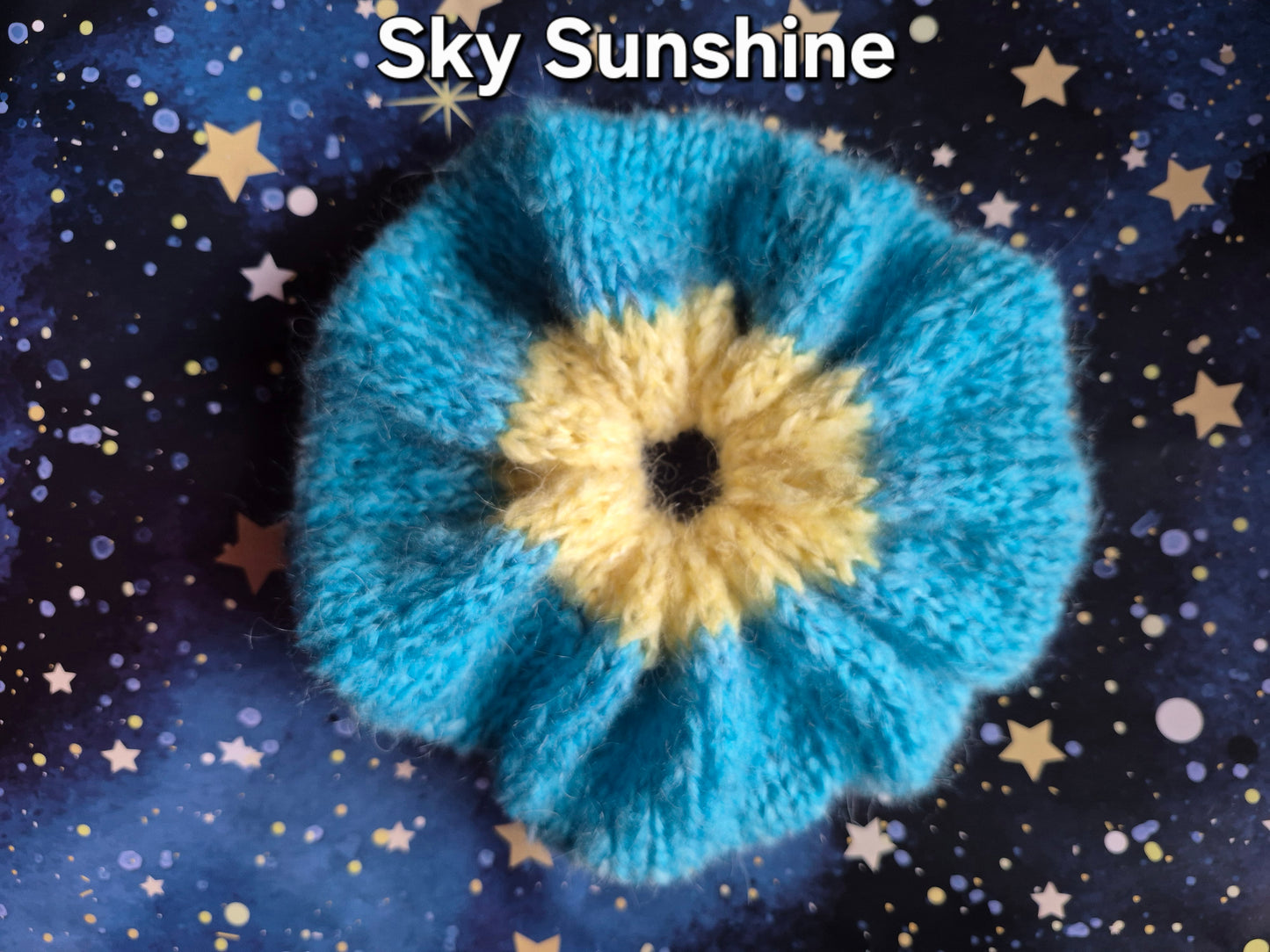 Hand Knit Mohair Scrunchie – Cosmic Color Collection