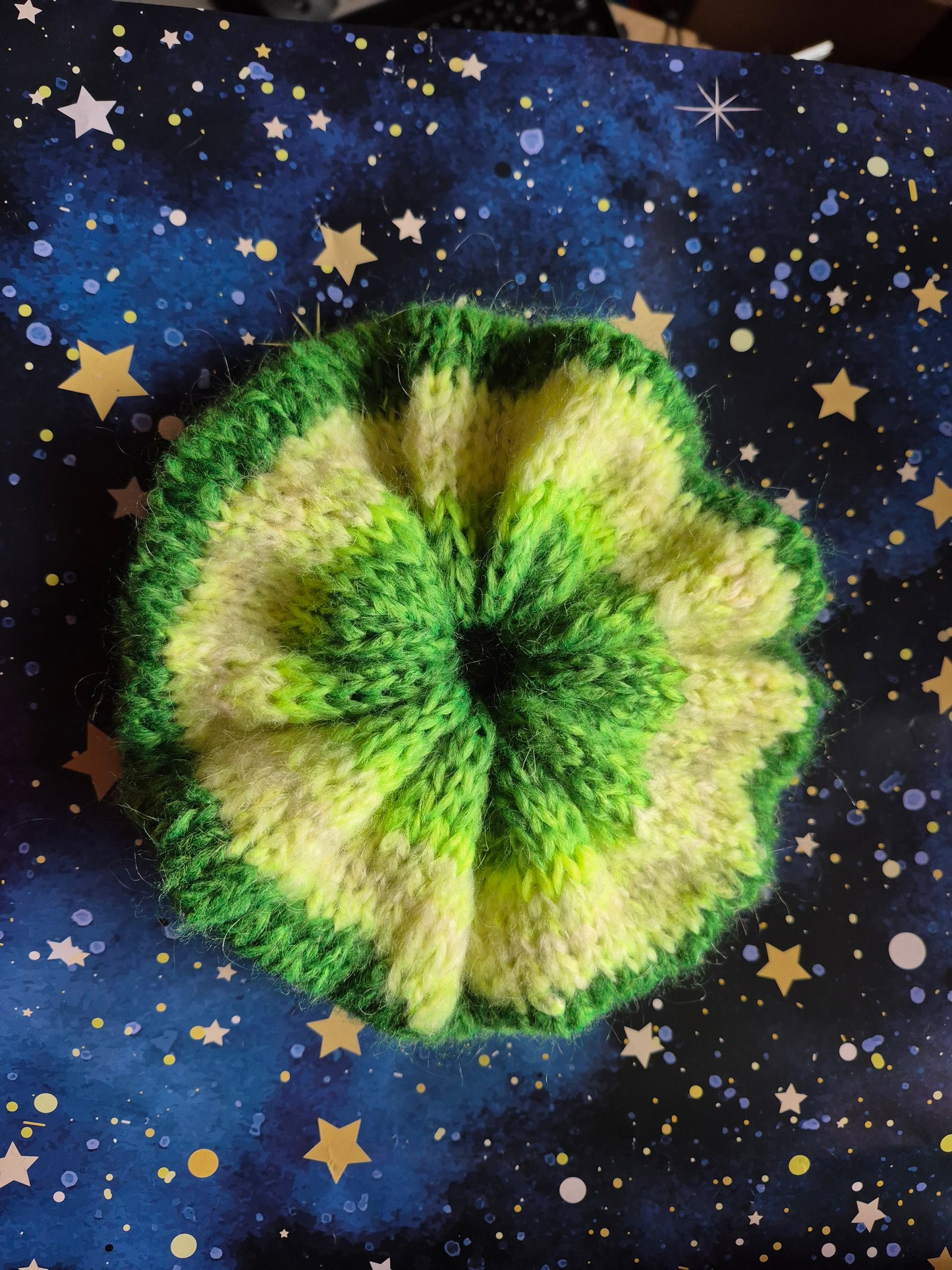 Hand Knit Mohair Scrunchie – Cosmic Color Collection