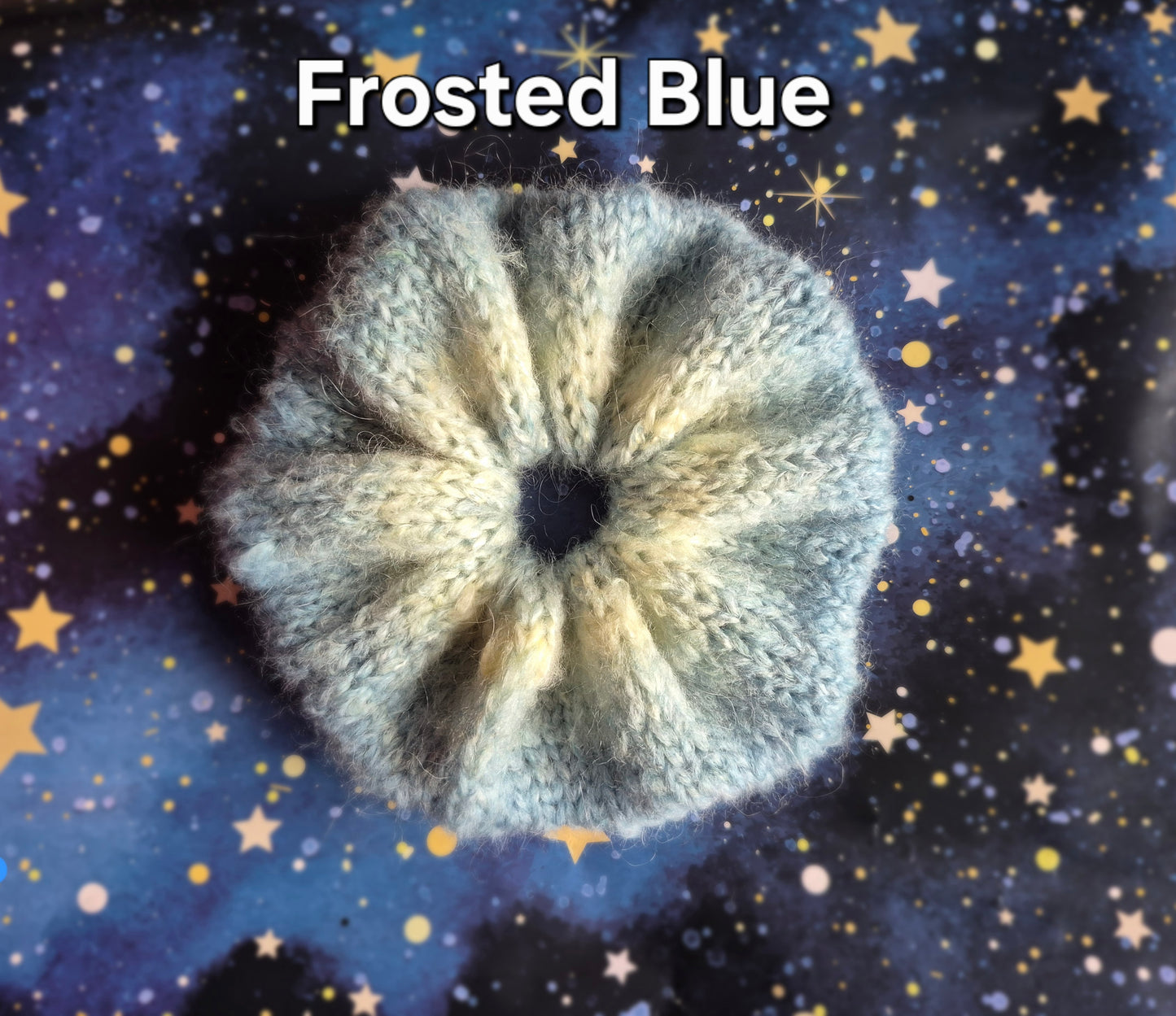 Hand Knit Mohair Scrunchie – Cosmic Color Collection